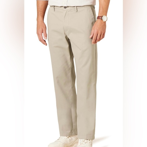 Men's Classic-Fit Wrinkle-Resistant Flat-Front Chino Pant - Picture 1 of 7